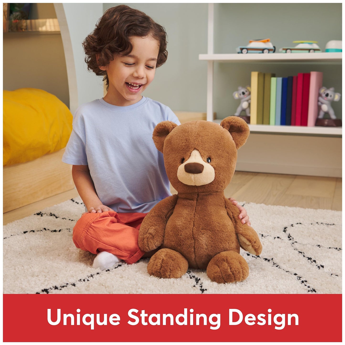 GUND Knox Teddy Bear  enhanced Stuffed Animal for Ages 1 and Up  Brown/Cream  12
