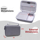 Ltgem Case Compatible With Giiker Super Slide Puzzle Games, Gray