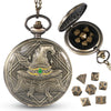 Banloga D&D Dice Set,7PCS Metal Dice for Dungeons and Dragons,Mini Dice Set with Pocket Watch Case,Role Playing Board Games Acce
