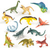 Recur Dinosaur Figure Toys Mini Dino Figurines For Kids Jurrassic Dinosaurs, 100% Hand-Painted, Cake Topper Small Tabletop Figure - 12 Pcs