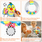 Funsland Baby Stroller Toy - Soft Plush Infant Rattle with Teether, Medium, Birdie Color, Model crwj, Suitable for 3-12 Months Boys & Girls
