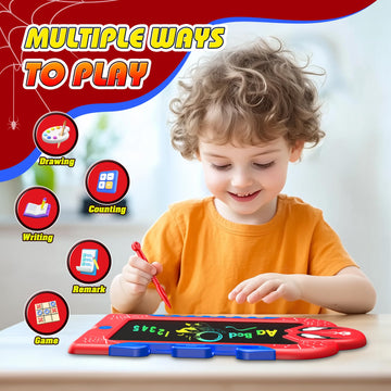LCD Writing Tablet for Kids: Spidolapse Colorful Doodle Board & Drawing Pad Toys for 3 4 5 6 7 8 Year Old Boys Girls Toddler Eas