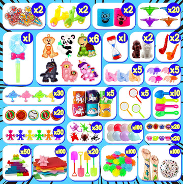 1000 Pcs Party Favors For Kids, Fidget Toys Bulk, Goodie Bags Stuffers For Kids, Birthday Gifts, Prize Treasure Box Toys For Cla