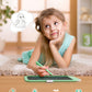 Kikapabi LCD Writing Tablet - 10" Doodle Board, Erasable, Portable, Green, Model LCD09, Educational Toy for Kids 3-6 Years Old