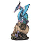 Design Toscano QS91653 Dragon Assassin on Skull Gothic Decor Statue Figurine  7 Inch  Full Color