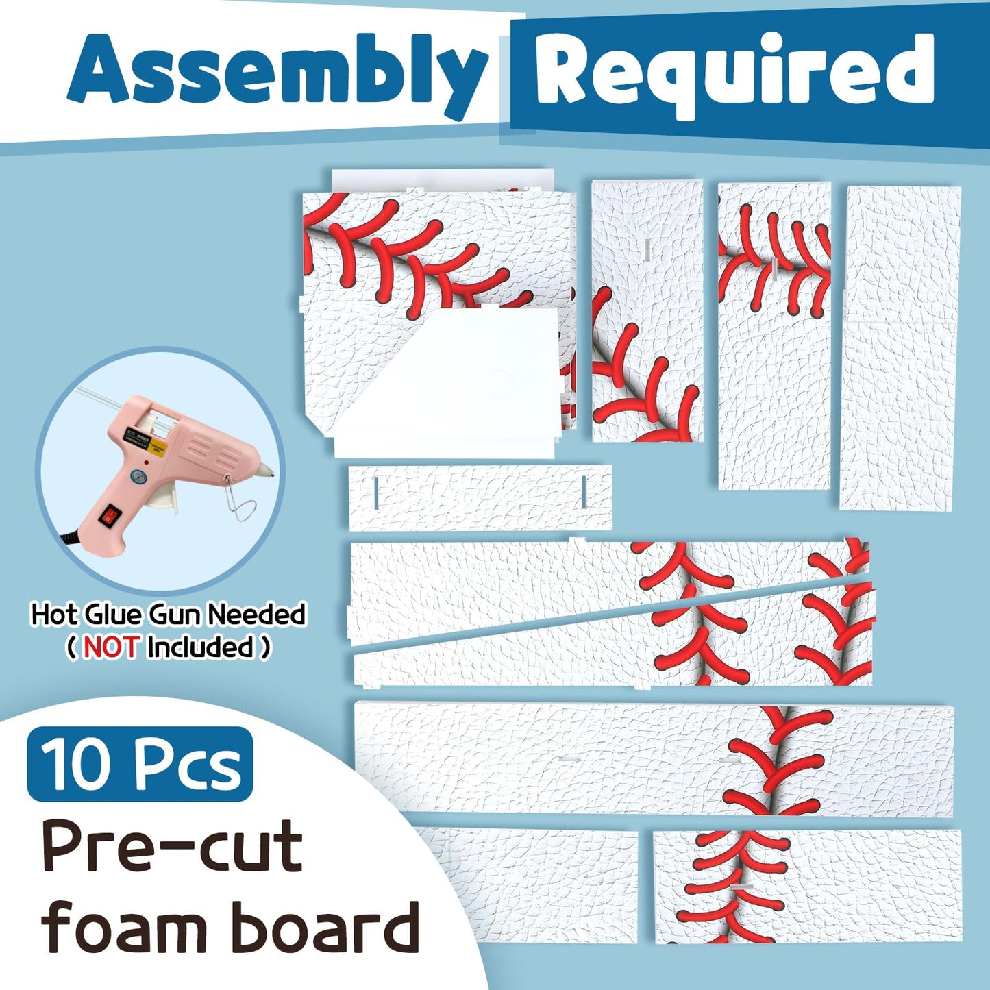 Marquee Numbers Baseball Birthday Decorations: 3Ft Large Party Decor Boy 2Nd 12Th Big Light Up Cardboard Number 2