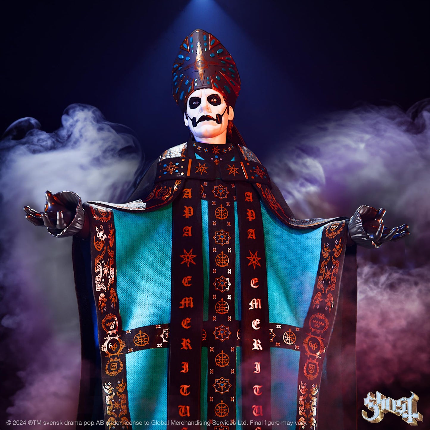 Super7 Ultimates! Ghost Papa Emeritus Iv - 7'' Ghost Action Figure With Accessories Heavy Metal Collectibles And Retro Toys