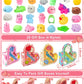 28 Pack Valentines Day Gifts Animals Mochi Squishies Toys With Heart Boxes Valentines Cards For Kids School Classroom Exchange S