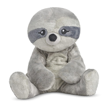 Hugimals Sam The Sloth 4.5 Lb Heavy Cute Weighted Comfort Plush Large Unscented Self Care Stuffed Animal For All Ages - Kids, Teens And Adults