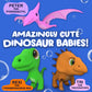 Splashez Mold Free Bath Toys For Babies & Toddlers, Dinosaur No Hole Bath Toys For Kids, Toddler Gift, No Mold Bathtub Water Dino Set For Kids, Pool, Bpa-Free, Fun, Infant Ages 1 3 6 12 18 Months