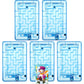 Skylety 5 Pcs Money Puzzle Box Gift Card Box Plastic Puzzle Card Holder Fun Maze Intellectual Pinball Machine Game for Teens and mature-themeds Birthday Party Favors(Blue)