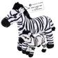 Forest & Twelfth Mom And Baby Mini Zebras, Stuffed Animals For Boys And Girls, Safari Baby Shower Decorations, Nursery Decor, Zoo Animals For Toddlers, Stuffed Zebra Realistic Toys