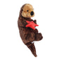 Aurora Adorable Flopsie Cali Otter Stuffed Animal - 12" Brown Polyester - Perfect for Kids and Adults