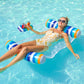 Finduwill 2 Pack Pool Floats Hammock With Drink Float, Inflatable Multi Purpose 4-In-1 Water Hammocks Floaties (Saddle, Lounge Chair, Hammock, Drifter), Pool Float Lounger For Adults (Green&Rainbow)