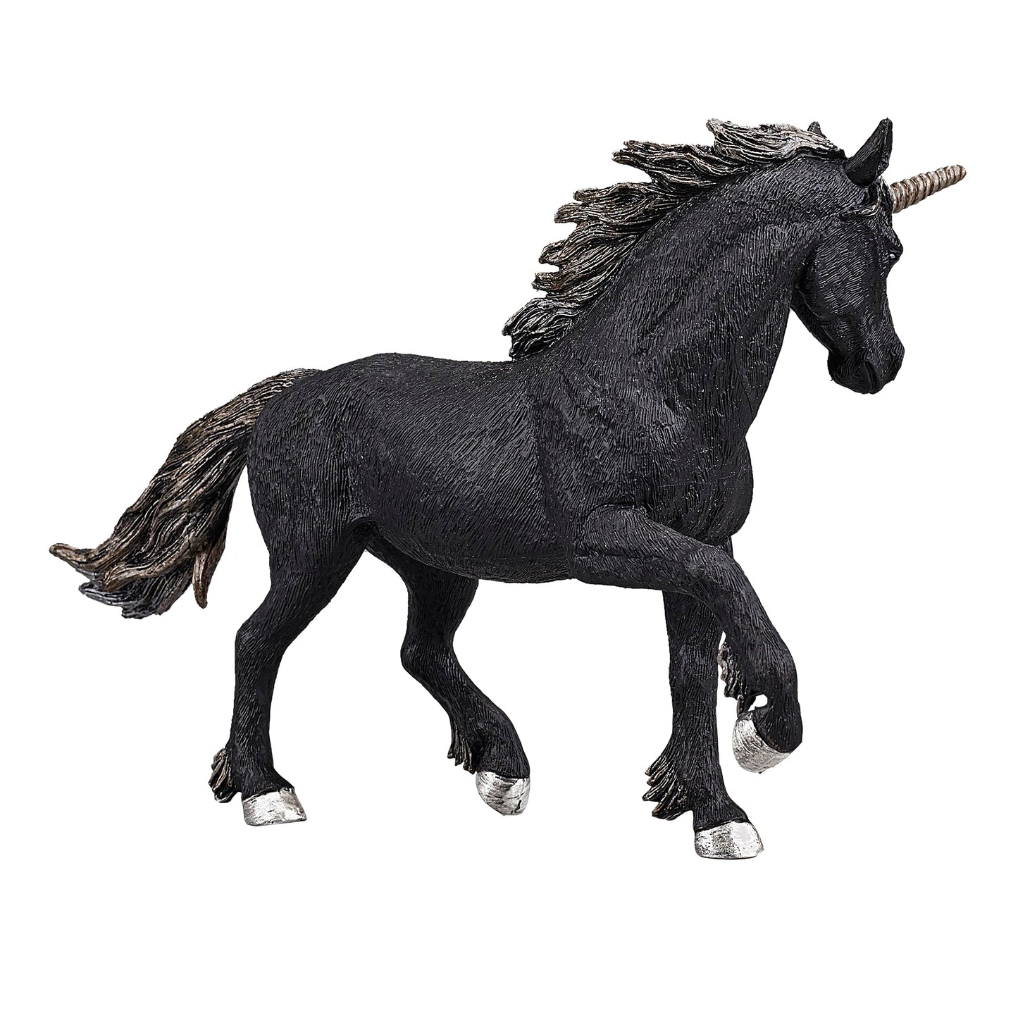 Mojo Dark Unicorn Realistic Fantasy Hand Painted Toy Figurine