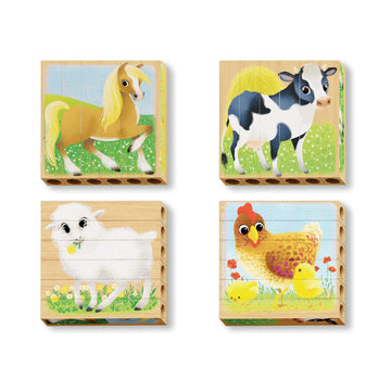 Mix-N-Match Wood Puzzle Baby Animal