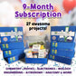 STEM Discovery Box 9 Month Subscription with 27 Total STEM Projects - Educational Science Technology Engineering Learning Lab -