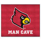 FANMATS 14658 Louisville Cardinals Man Cave Tailgater Rug - 5ft. x 6ft. Sports Fan Area Rug, Home Decor Rug and Tailgating Mat