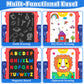 Weudear Double-Sided Magnetic Kids Art Easel, Small, Blue, Plastic, Model W-PLAS-EA-BU, Ideal for 3+ Year Olds