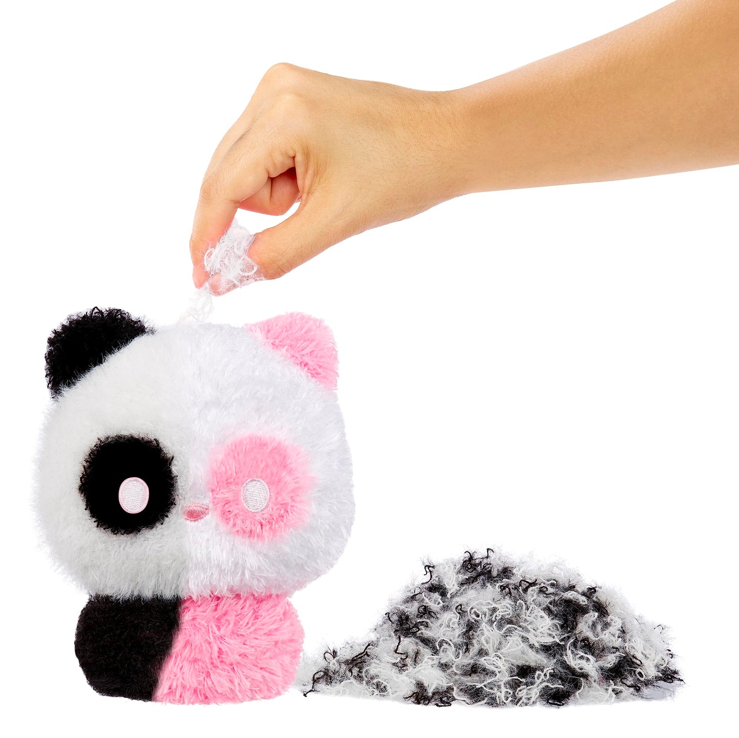 Fluffie Stuffiez Panda Plush - Large 11" ASMR Fidget Toy, Multicolor, Ultra Soft Polyester