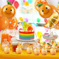 NOVWANG 18pcs Orange Fruit Balloon, Cartoon Citrus Fruit Balloons for Little Cutie Baby Shower Party Citrus Foil Balloon Citrus