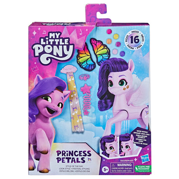 My Little Pony Toys Princess Pipp Petals Style Of The Day, 5-Inch Hair Styling Dolls, Toys For 5 Year Old Girls And Boys