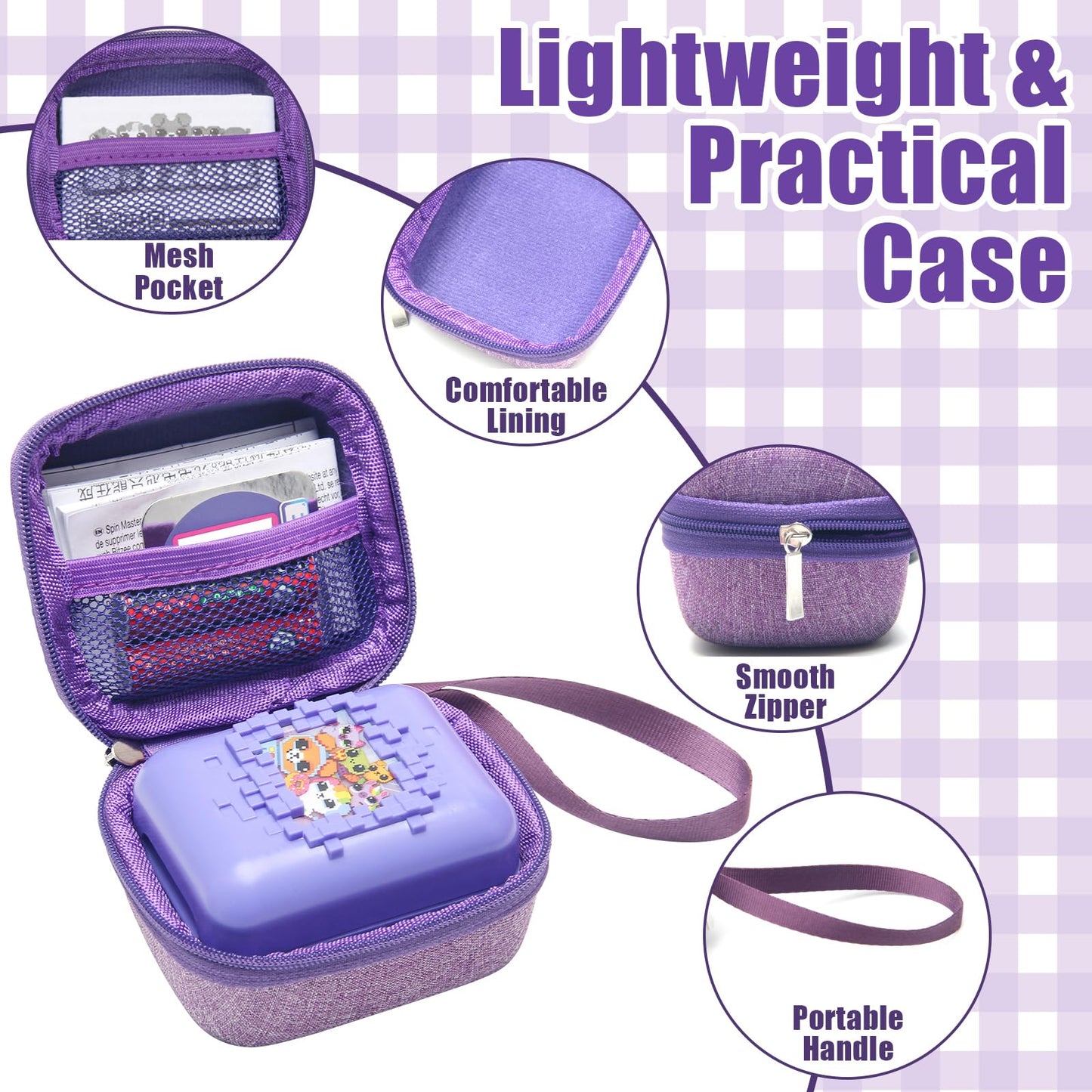 Anglekai Hard Carrying Case For Bitzee Interactive Toy, Protective Travel Case For Bitzee Interactive Toy Digital Pet And Case S