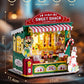 ROBOTIME DIY Miniature House Kit for mature-themed and Teens  Tiny House Building Kit for Family and Friends  Mini Wooden Dollhouse Kit for Halloween/Christmas/Birthday Gifts (Christmas Candy Stand)
