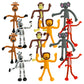 Bendable Zoo Animal Figures Toys - 12 Pack - Durable Plastic Jungle Animals Figures - Engaging & Bendable Rainforest Creature To