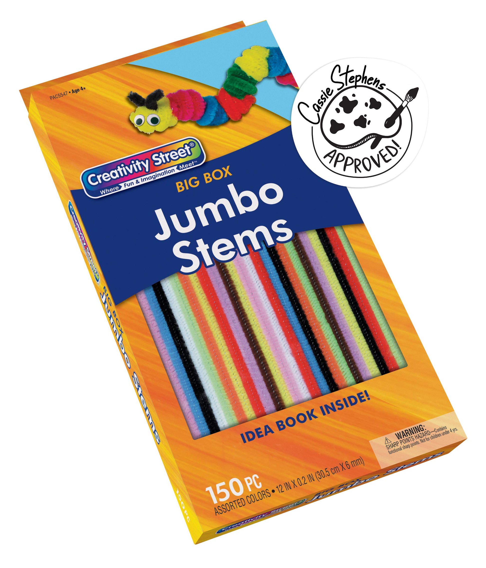 Creativity Street Big Box of Chenille Stems, 150-Count, Colors may vary (AC5547)