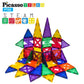 PicassoTiles PT82 Creativity Set Magnet Building Tiles Clear Color Magnetic 3D Building Block - Creativity Beyond Imagination! E