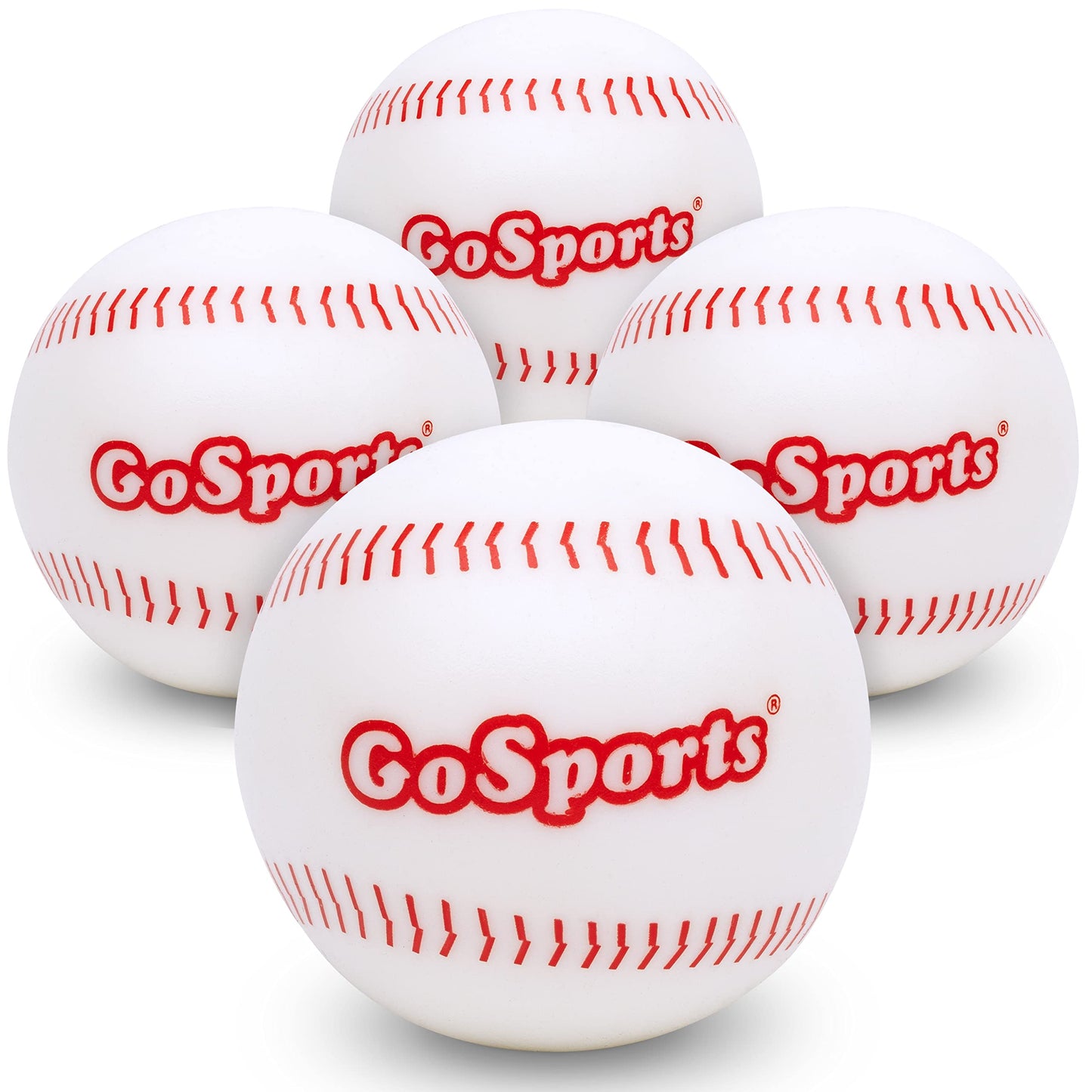 GoSports Pitch N Stick Replacement Baseballs 4 Pack - Sticky Baseballs for Pitch N Stick Baseball Game