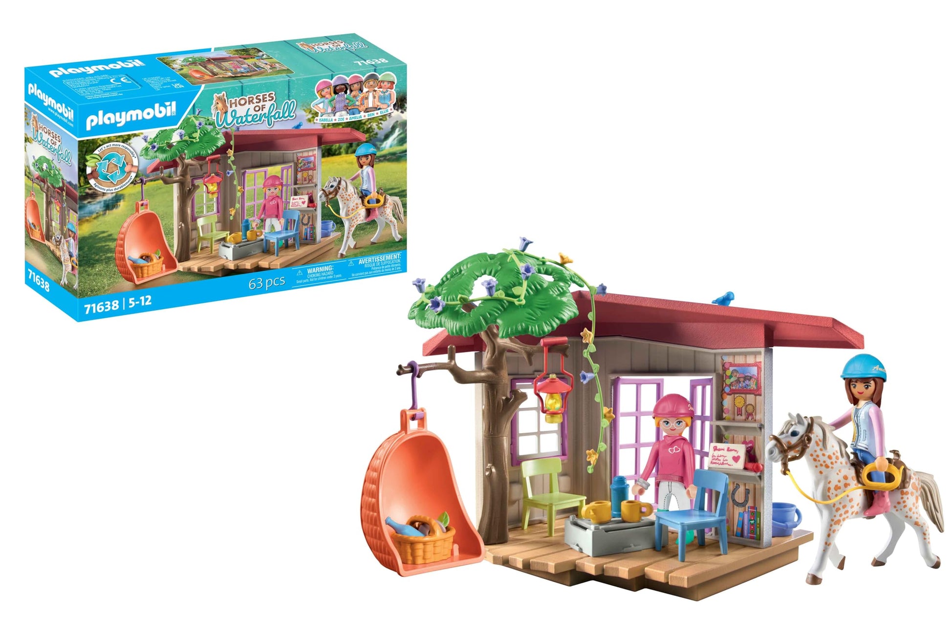 Playmobil 71638 Relaxation Area With Riders - Horses Of Waterfall - Includes Two Characters, A Horse And A Secret Corner For Sup