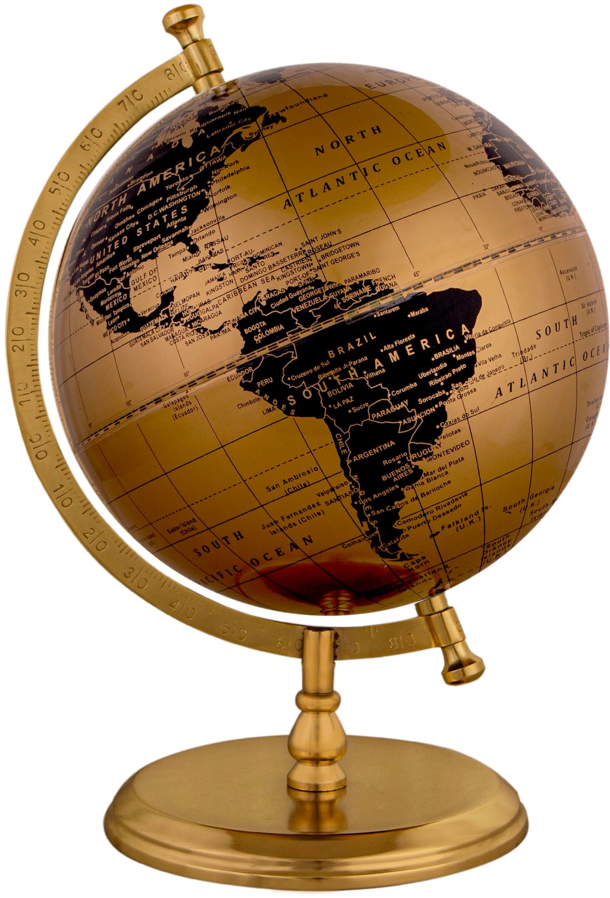 WinnerS Prime Single Joint Globe | Height 29 Cm (11.6 Inch) Dia 20 Cm (8 Inch) With Metal Arc & Base | Educational & Decorative