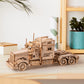 Rokr Model Car Kits Wooden 3D Puzzles Model Building Kits For Adults-Educational Brain Teaser Assembly Model For Adults To Build, Desk Decor/Diy Hobbies/Gifts For Teens&Kids (Heavy Truck/8.9*2.9*4)