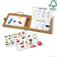 Melissa & Doug Reusable Drawing & Magnet Kit – Farm, 38 Magnets, 5 Dry-Erase Markers, 11.9 x 9.5 x 1.25 inches