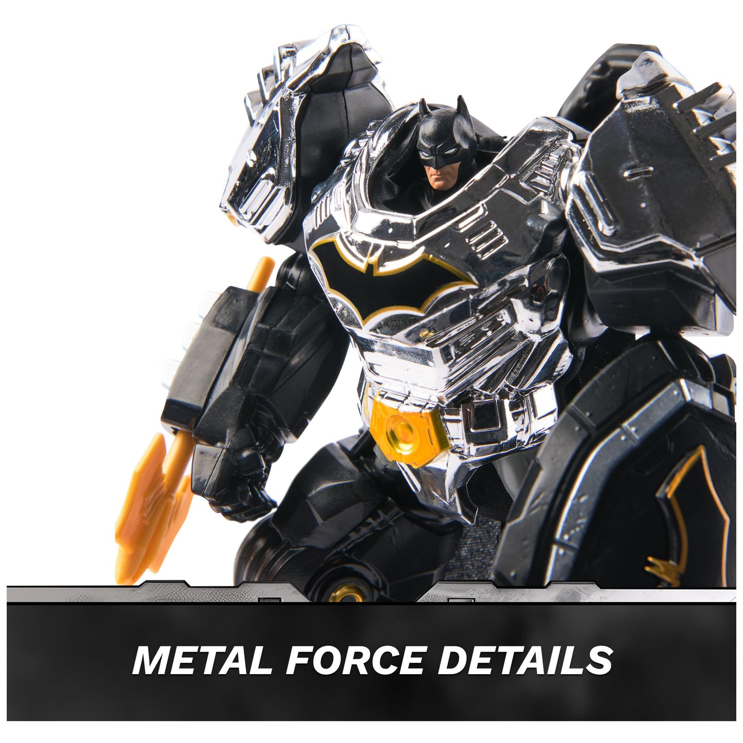 Spin Master DC Comics Batman Action Figure 6-Inch with Mini Figure, Blaster & Armor Suit, Multicolor, Model 6071723