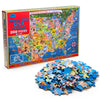 MOTYAWN USA Map Puzzle for Kids - 200 Piece United States Puzzle - 50 States with Capitals for Kids Ages 4 and Up  America Jigsaw Puzzle Childrens Geography Puzzles Preschool Toys
