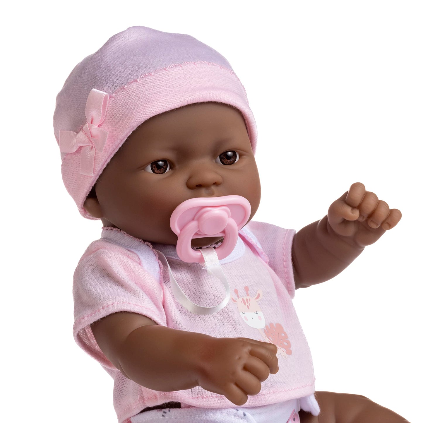 Jc Toys - La Newborn Nursery | 7 Piece Doll Gift Set | 12' Life-Like African American Doll With Accessories | Pink | Ages 2+ (18345)