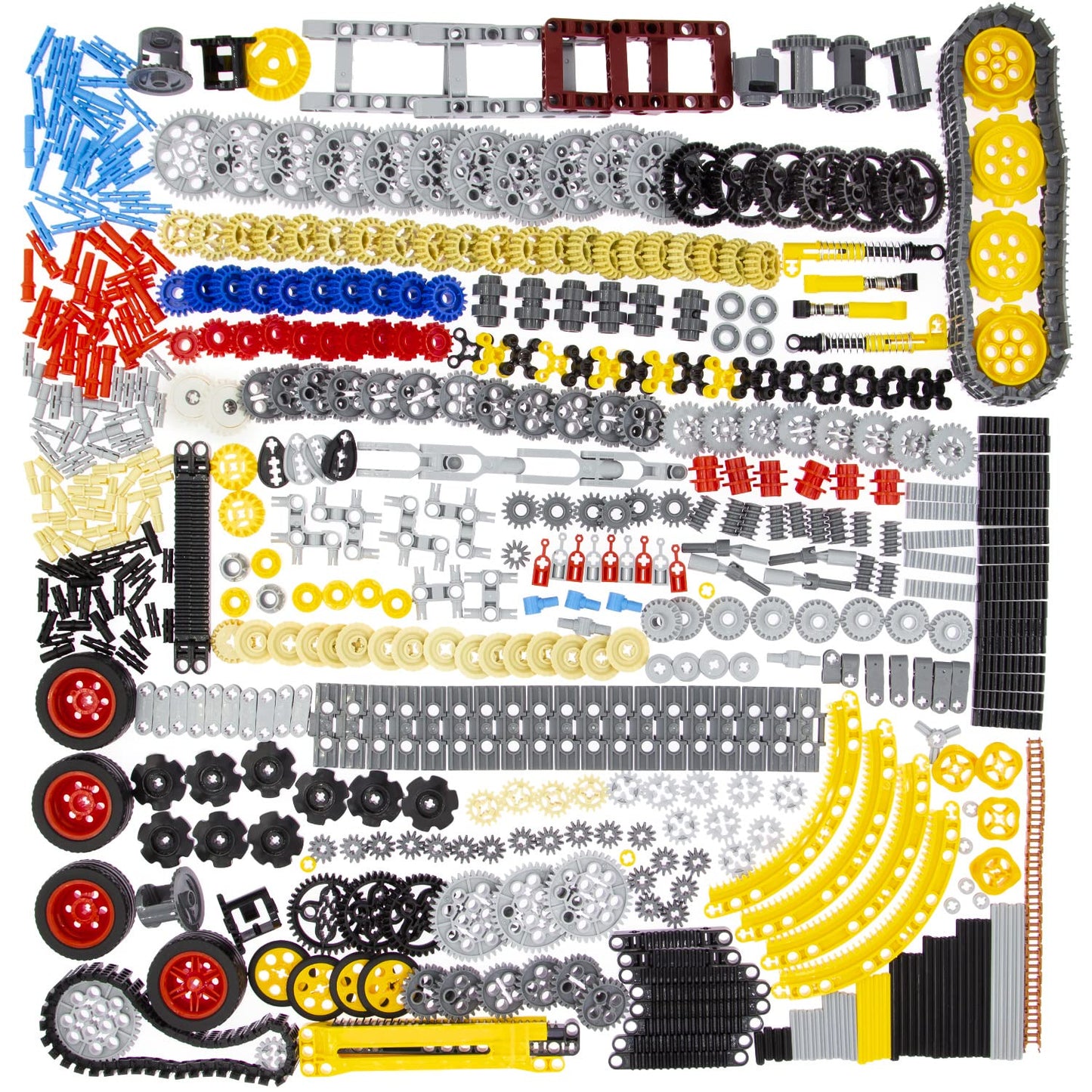 Habow 1085Pcs Technic-Parts Gears-Axle-Pin-Connector Compatible With Lego-Technic Shock Bsorber Wheels Chain Link Frame Joints C