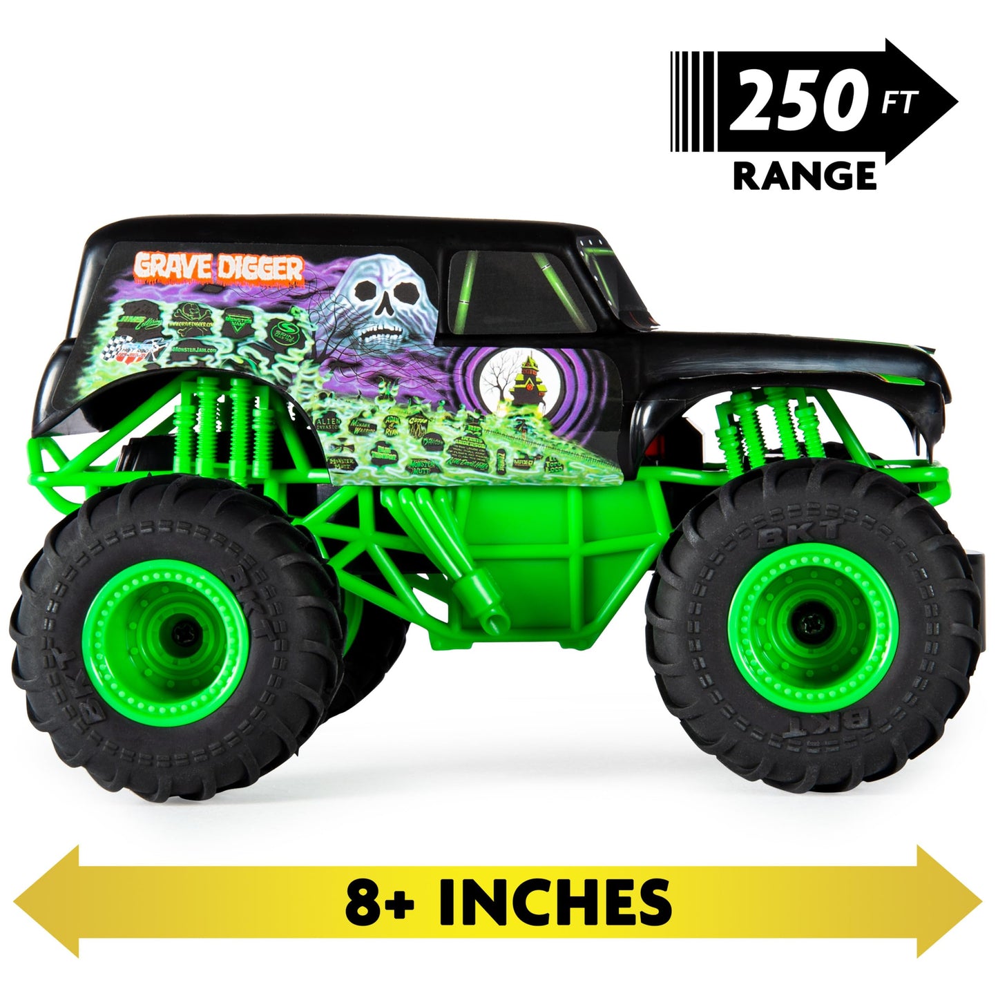 Monster Jam, Official Grave Digger Remote Control Monster Truck, 1:24 Scale, 2.4 Ghz, Kids Toys For Boys And Girls Ages 4 And Up