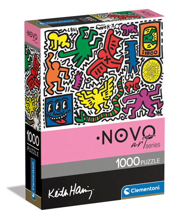 Clementoni Haring-1000 Adults, Art, Famous Paintings, Made In Italy, Keith Haring Colour 1000 Pieces, 39756