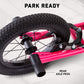 Mongoose Expo Kick Scooter, Bmx-Style Handlebar & Brake Cable Rotor, For Riders Ages 6 And Up, Rear Axle Pegs, 12-Inch Air Tires, Max. Weight Of 175 Lbs., Pink/Black