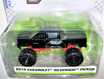Jada Just Trucks2014 Chevy Silverado Pickup, [Black] Wave 17 1:64 Scale