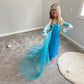 Aoiviss Princess Dresses For Girls Luxury Sequin Princess Costume Kids Fancy Dress Up For Halloween Carnival Party Cosplay