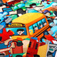 Jumbo Floor Puzzle For Kids,City Transportation Jigsaw Large Puzzles,48 Piece City Life Vehicle Puzzle For Toddler Ages 3-5,Children Learning Preschool Educational Toys,Gift For 4-8 Years Old