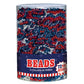 Amscan Metallic Bead Necklaces Party Favors, 30'', Red, Blue & Silver