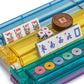 Yellow Mountain Imports American Mahjong Set, Chinoise With Soft Leatherette Case - Racks With Pushers, Scoring Coins, Dice, And Wind Indicator