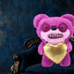 Fuggler Gold Fuggs By Zuru Funny Ugly Monster, Plush, Collectible, Toy (Teddy Bear Nightmare - Heart)