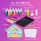 Klever Kits Glow Sand Art Kits for Kids, Glow in The Dark Sand Painting with 14 Colors, Kids Crafts, 6 Fantasy Templates & 4 DIY